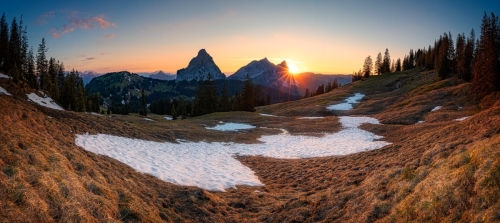 1906 Sonnenuntergang Innerschweiz